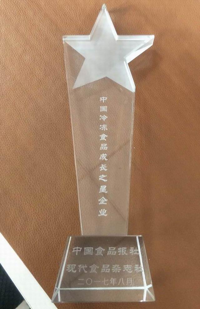 25.中國冷凍食品成長(cháng)之星企業(yè)2017.8